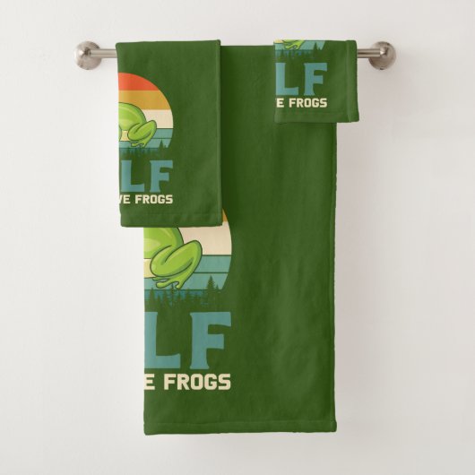 Love Frogs Towel Set Bad Handdoek (Insitu)