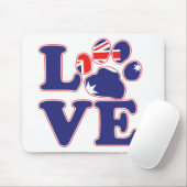 Love-from-Australia-Paw-Print Muismat (Met muis)
