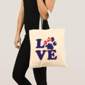Love-from-Australia-Paw-Print Tote Bag (Voorkant (product))