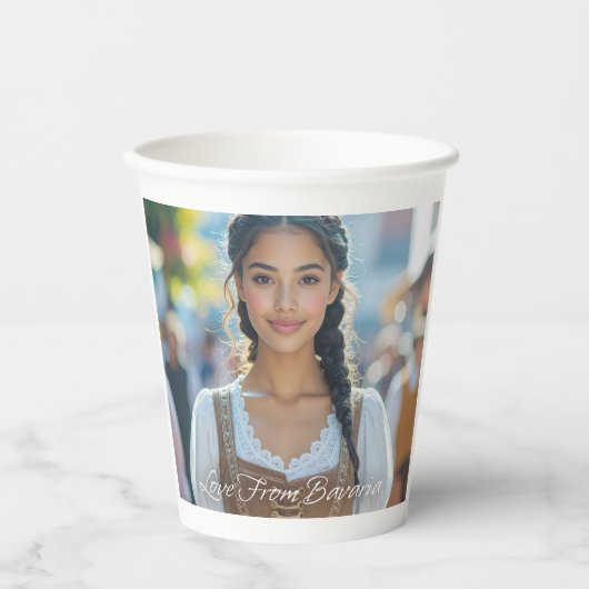 LOVE FROM BAVARIA PAPIEREN BEKERS (Voorkant)