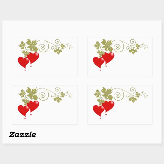 Love Fruit Rechthoekige Sticker (Vel)