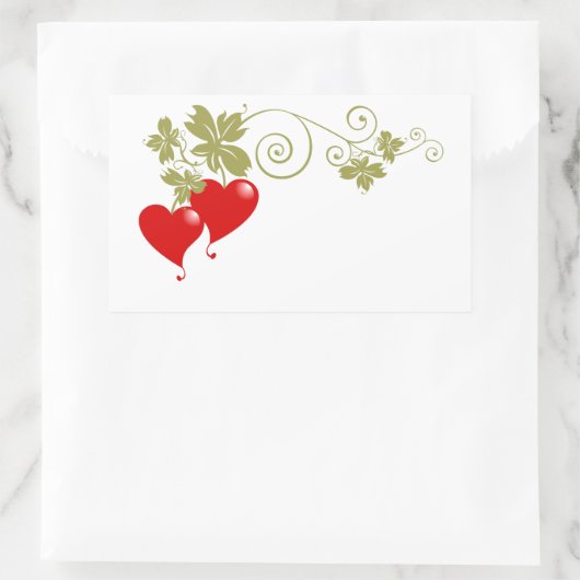 Love Fruit Rechthoekige Sticker (Tas)