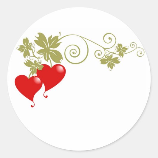 Love Fruit Ronde Sticker (Voorkant)