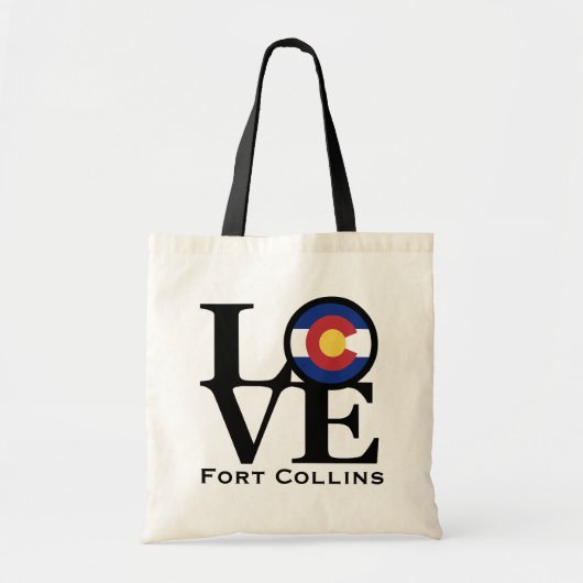 LOVE Ft Collins Colorado Tote Tote Bag (Voorkant)