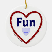 Love Fun Keramisch Ornament (Voorkant)