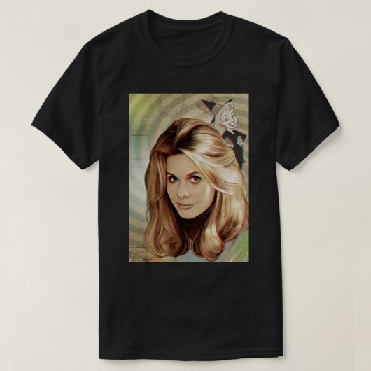 Love Funny Man Elizabeth Montgomery Samantha van T-shirt (Design voorkant)