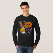 Love Gaga And Candy Corn Pumpkin Spider Halloween  T-shirt (Voorkant volledig)