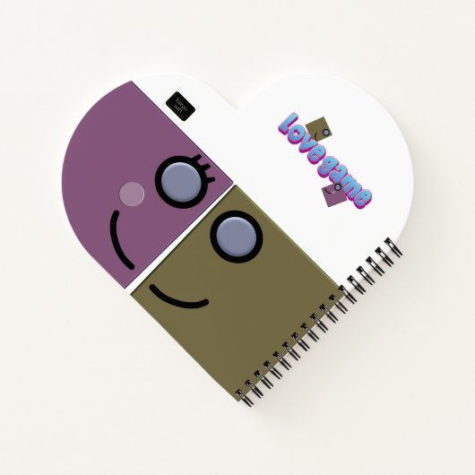 Love Game koppels Notitieboek (Achterkant)
