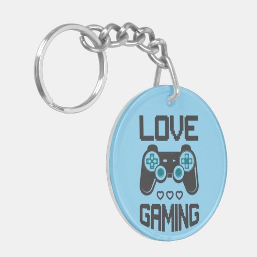 Love Gaming Sleutelhanger (Voorkant Links)