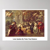Love Garden by Peter Paul Rubens Poster (Voorkant)
