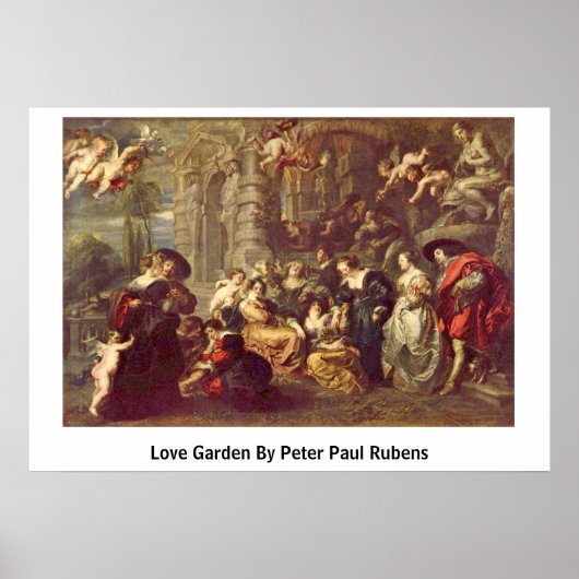 Love Garden by Peter Paul Rubens Poster (Voorkant)