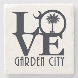 :LOVE Garden City, SC Stenen Onderzetter