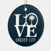 LOVE Garden City South Carolina Keramisch Ornament (Links)