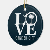 LOVE Garden City South Carolina Keramisch Ornament (Links)
