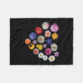 Love Garden Fleece Blanket (Voorkant (Horizontaal))