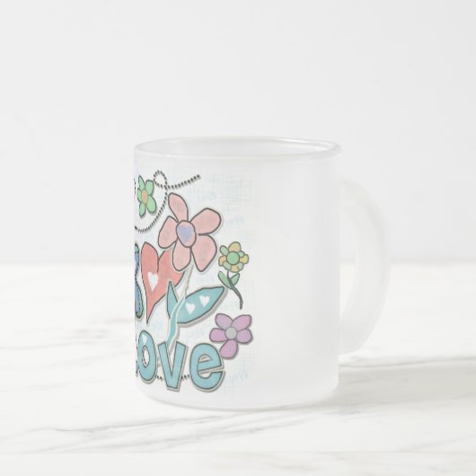 Love Garden Matglas Koffiemok (Voorkant rechts)