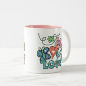 Love Garden Tweekleurige Koffiemok (Voorkant rechts)