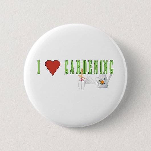 Love Gardening Ronde Button 5,7 Cm (Voorkant)