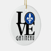 LOVE Gatineau Keramisch Ornament (Rechts)