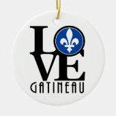 LOVE Gatineau Keramisch Ornament (Voorkant)