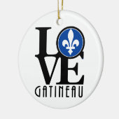 LOVE Gatineau Keramisch Ornament (Links)