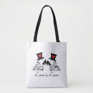 Love Gay Parrots Tote Bag