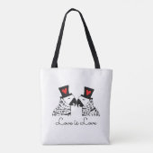 Love Gay Parrots Tote Bag (Achterkant)