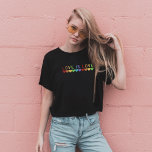Love Gay Pride LGBTQ Rainbow Hearts T-shirt<br><div class="desc">Show je trots of steun met dit stijlvolle, eenvoudige maar krachtige Liefde is Love Gay Pride LGBTQ Rainbow Hearts shirt. Het t-shirt Pride is perfect voor Pride-evenementen, parades en andere gelegenheden waar je steun voor de LGBT-gemeenschap wilt shows. Geweldig voor paren of vrienden met een gezamenlijke liefde voor alles wat...</div>
