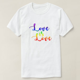 Love Gay Pride Rainbow GLBTQ Design T-shirt