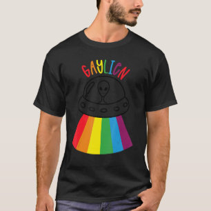 Love Gaylien Lgbetq Rainbow Beam Gay Pride Festiva T-shirt