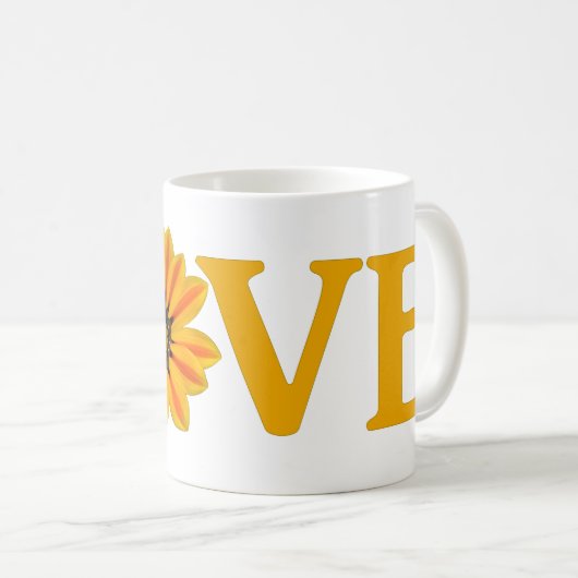 Love Gazania Coffee Mok (Voorkant rechts)