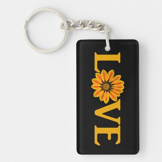 Love Gazania Sleutelhanger (Voorkant)