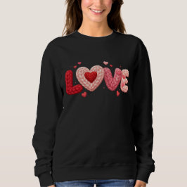 LOVE Gebreide Hart Sweatshirt – Romantische Valent