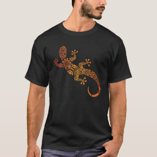 Love Geckos Tribal Lizard Chameleon Gecko Tattoo T-shirt