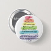 "Love"-gedicht geeft kunstboomontwerp Ronde Button 5,7 Cm (Voorkant /achterkant)