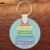 "Love"-gedicht geeft kunstboomontwerp Sleutelhanger (Voorkant)