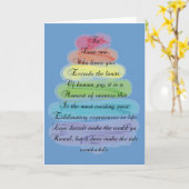 "Love" Gedicht Gifts Artsy Tree Design Kaart (Gele Bloem)