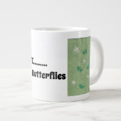LOVE......Geeft Me Vlinders Grote Koffiekop (Voorkant rechts)