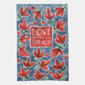 Love geeft ons Sterke keukenhanddoeken (Verticaal)