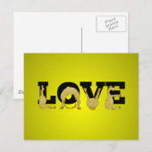 LOVE gemaakt door een zeer flexibele pony Briefkaart (Voorkant / Achterkant)