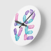 LOVE Gemstone Wall Clock – Elegant Crystal Letter Ronde Klok (Hoek)