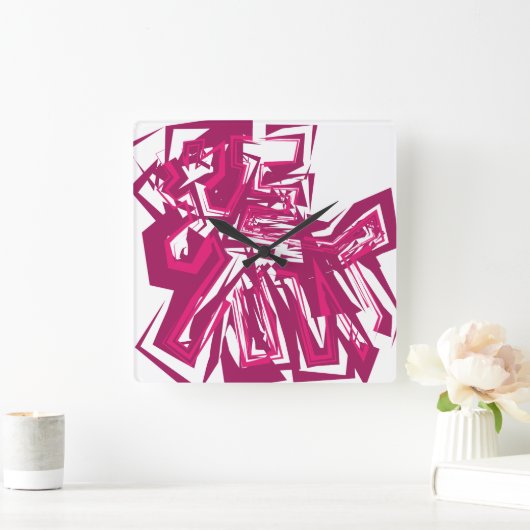 LOVE GEOMESKY ANIMALS deer BY MASANSER Vierkante Klok (Huis)