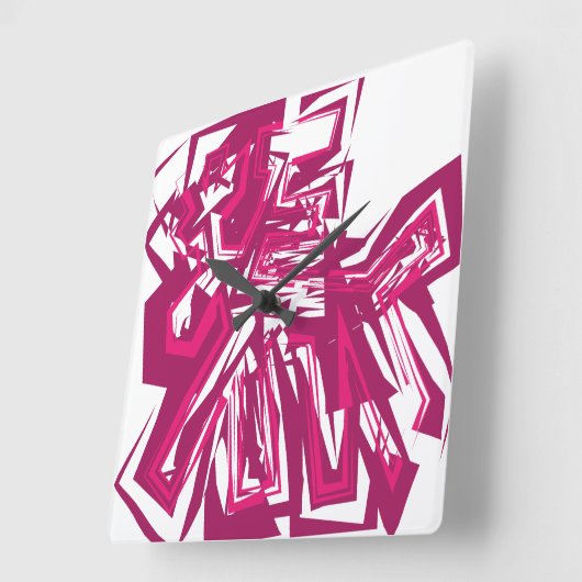 LOVE GEOMESKY ANIMALS deer BY MASANSER Vierkante Klok (Hoek)