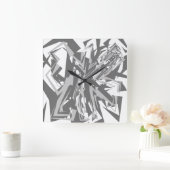 LOVE GEOMESKY ANIMALS dog BY MASANSER Vierkante Klok (Huis)