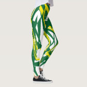 LOVE GEOMESKY ANIMALS gorilla BY MASANSER Leggings (Rechts)