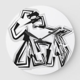 LOVE GEOMESKY ANIMALS horse BY MASANSER Grote Klok