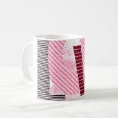 Love Geometric Magenta Letter Koffiemok (Voorkant links)