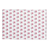 Love Geometric Magenta Letter Kussensloop (Achterkant)