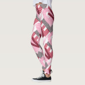 Love Geometric Magenta Letter Leggings (Links)