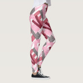 Love Geometric Magenta Letter Leggings (Rechts)